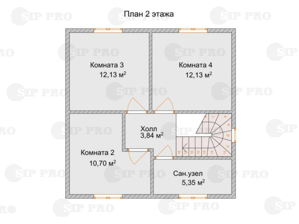 Проект дома из сип Н2-131 - SIP PRO - Дома из СИП панелей