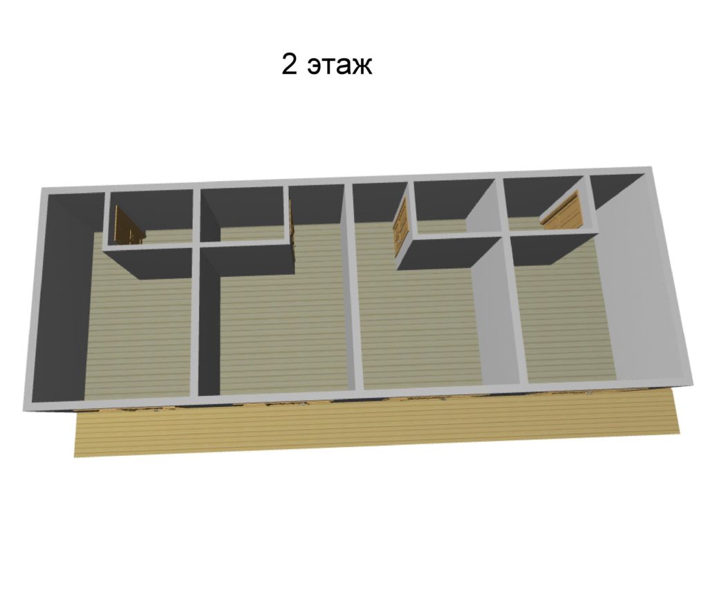 Проект гостиница из сип Н2- 172 м2 - SIP PRO - Дома из СИП панелей